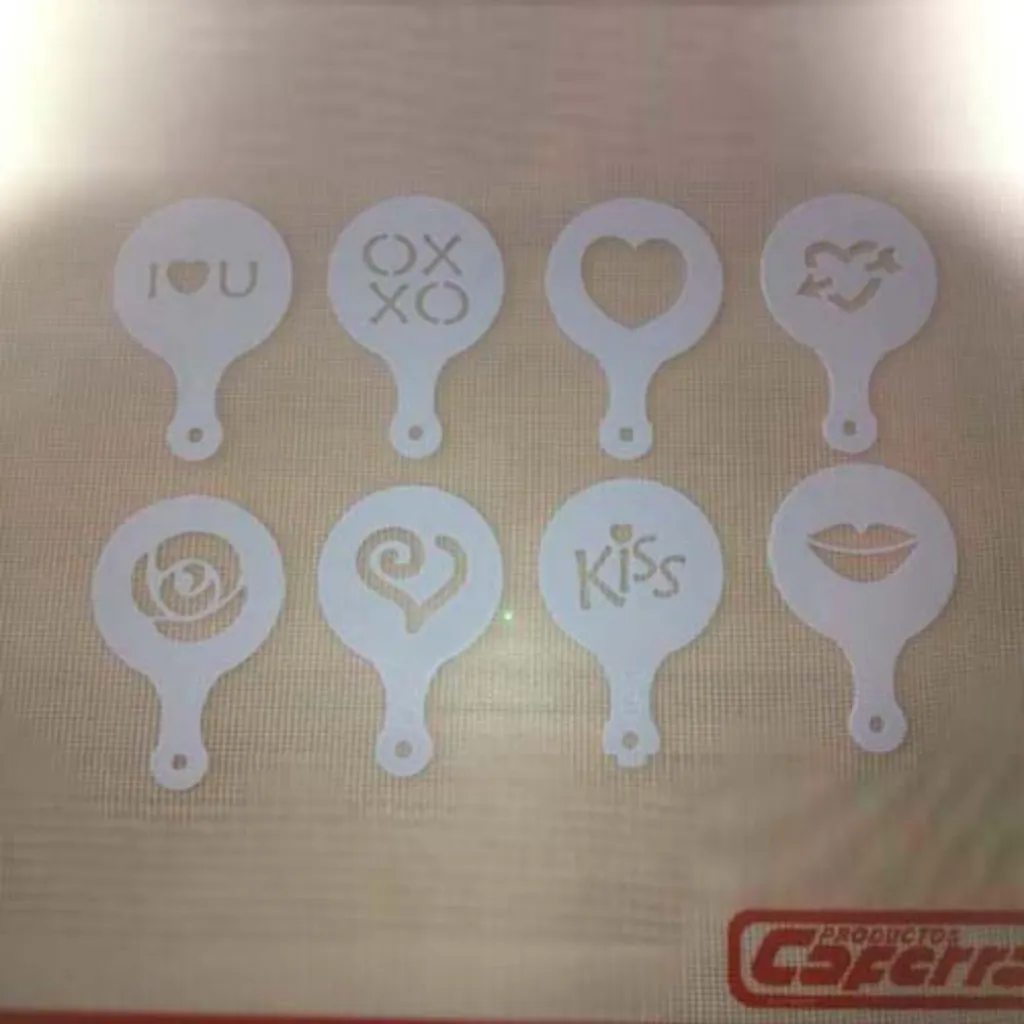 Imagem de Conjunto de 8 stencils de amor