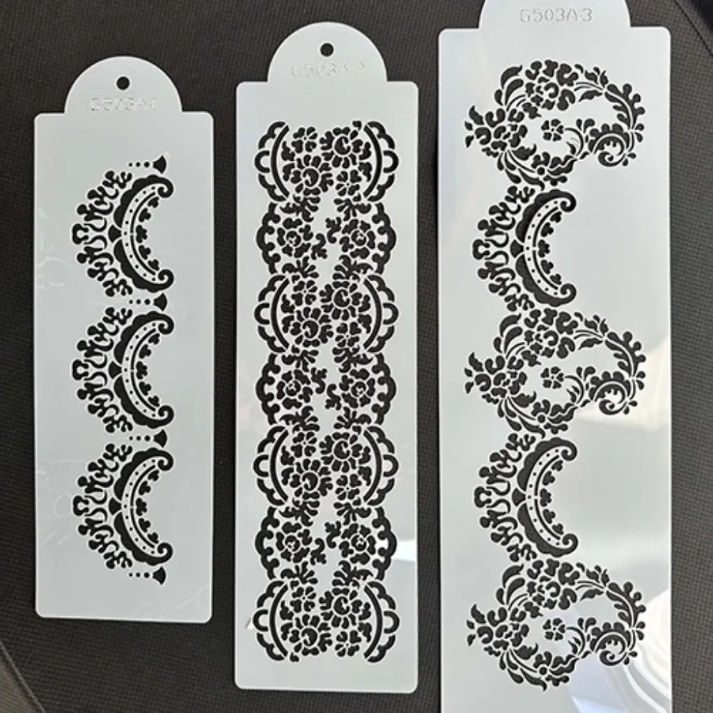 Imagem de Conjunto de 3 stencils flexíveis